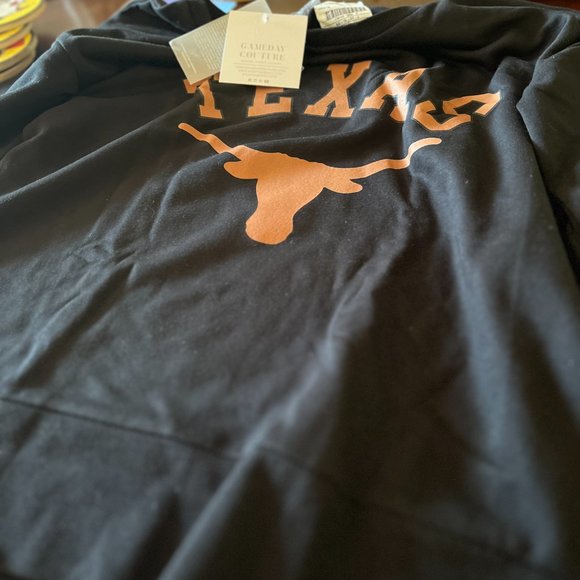 NWT-TEXAS LONGHORNS NEW LOOK VINTAGE SIDE SPLIT PULLOVER - Picture 2 of 4